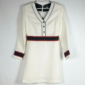 Vtg Venus Sz 2 A-Line Dress Women VNeck Above Knee